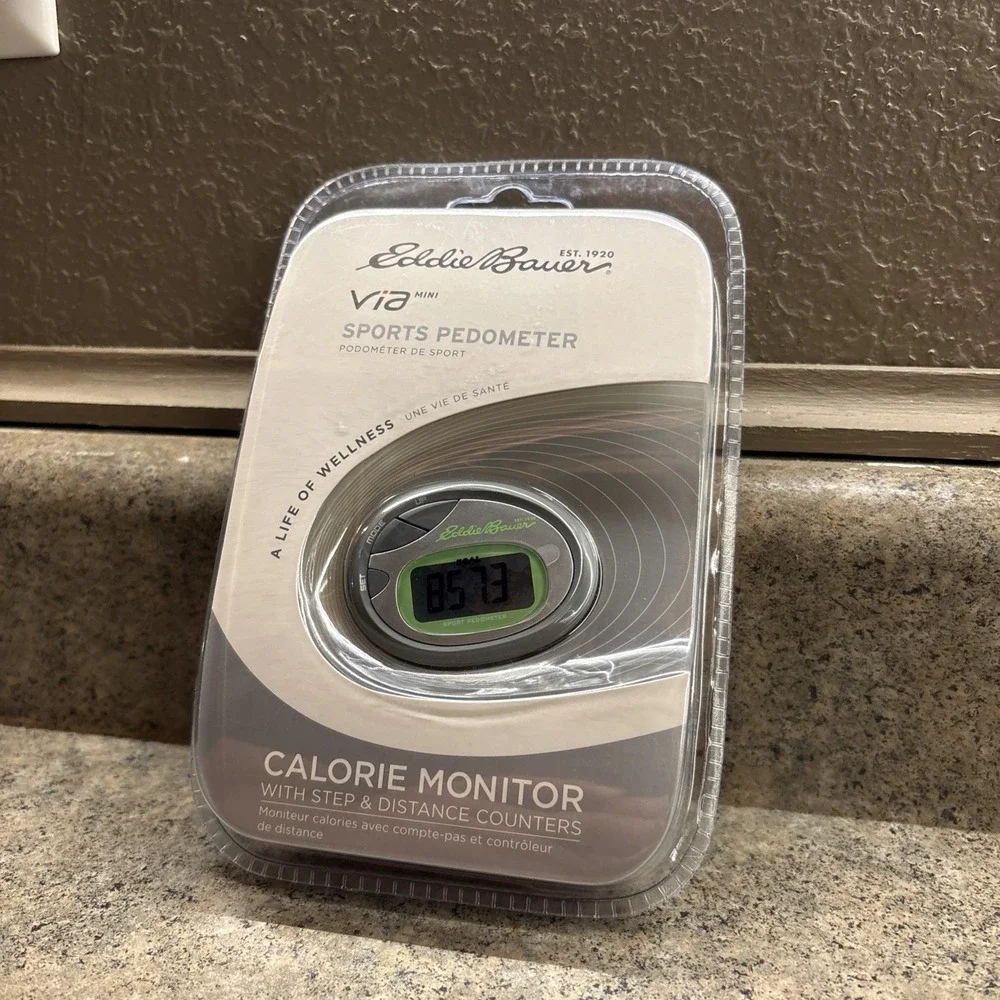 Eddie Bauer Sports Pedometer Via Mini Calorie Monitor Step & Distance Counters
